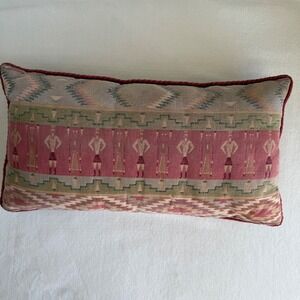Vintage Tribal Kilimanjaro Style Throw Pillow Rectangle Aztec Southwestern